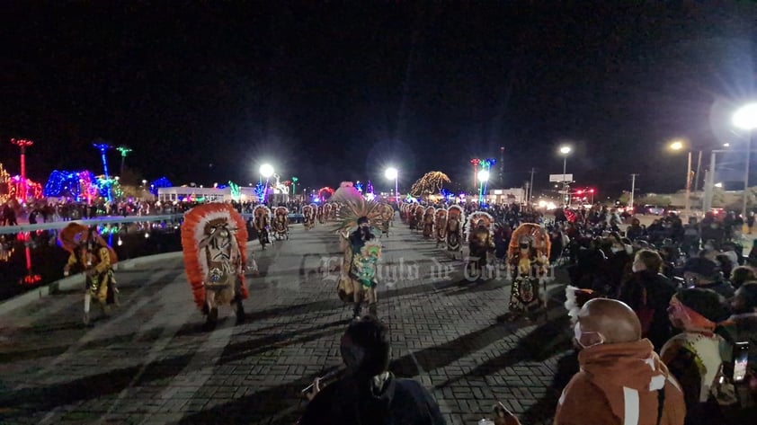 Participan 27 grupos de danza en la Matlachinada y magna peregrinación en Piedras Negras