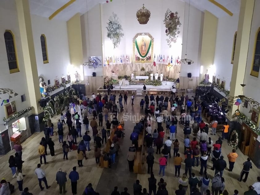 Laguneros celebran misa para Virgen de Guadalupe con medidas sanitarias