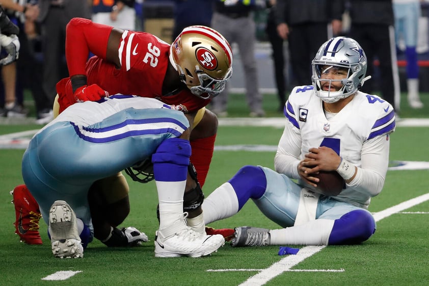 49ers avanzan a la ronda divisional con victoria sobre Cowboys