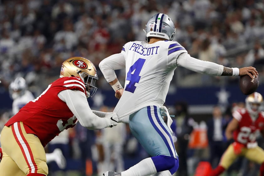 49ers avanzan a la ronda divisional con victoria sobre Cowboys