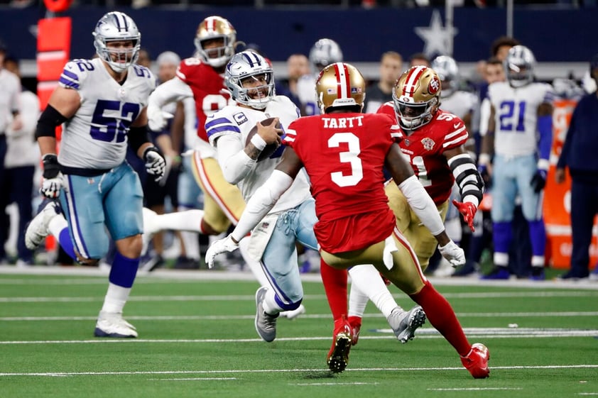 49ers avanzan a la ronda divisional con victoria sobre Cowboys