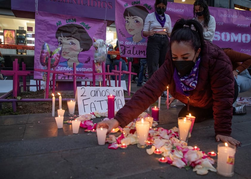 Activistas conmemoran feminicidio de la pequeña Fátima en Ciudad de México