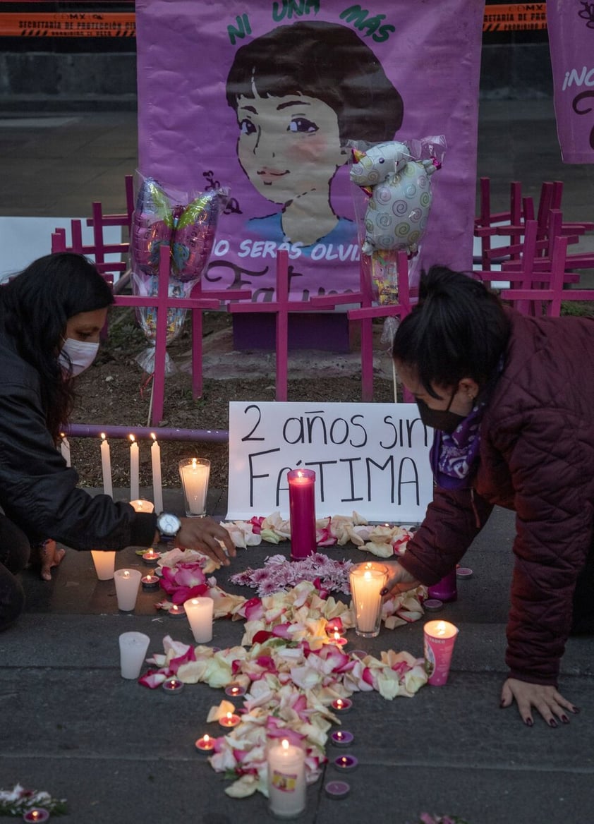 Activistas conmemoran feminicidio de la pequeña Fátima en Ciudad de México