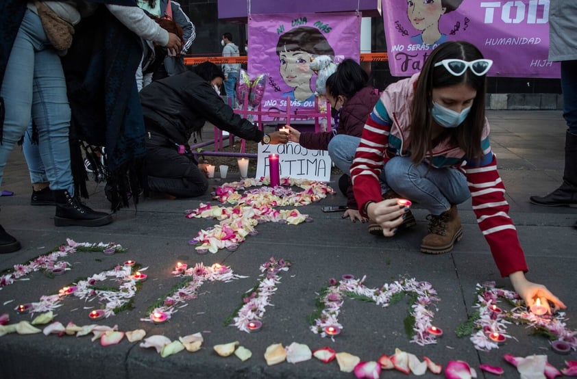 Activistas conmemoran feminicidio de la pequeña Fátima en Ciudad de México