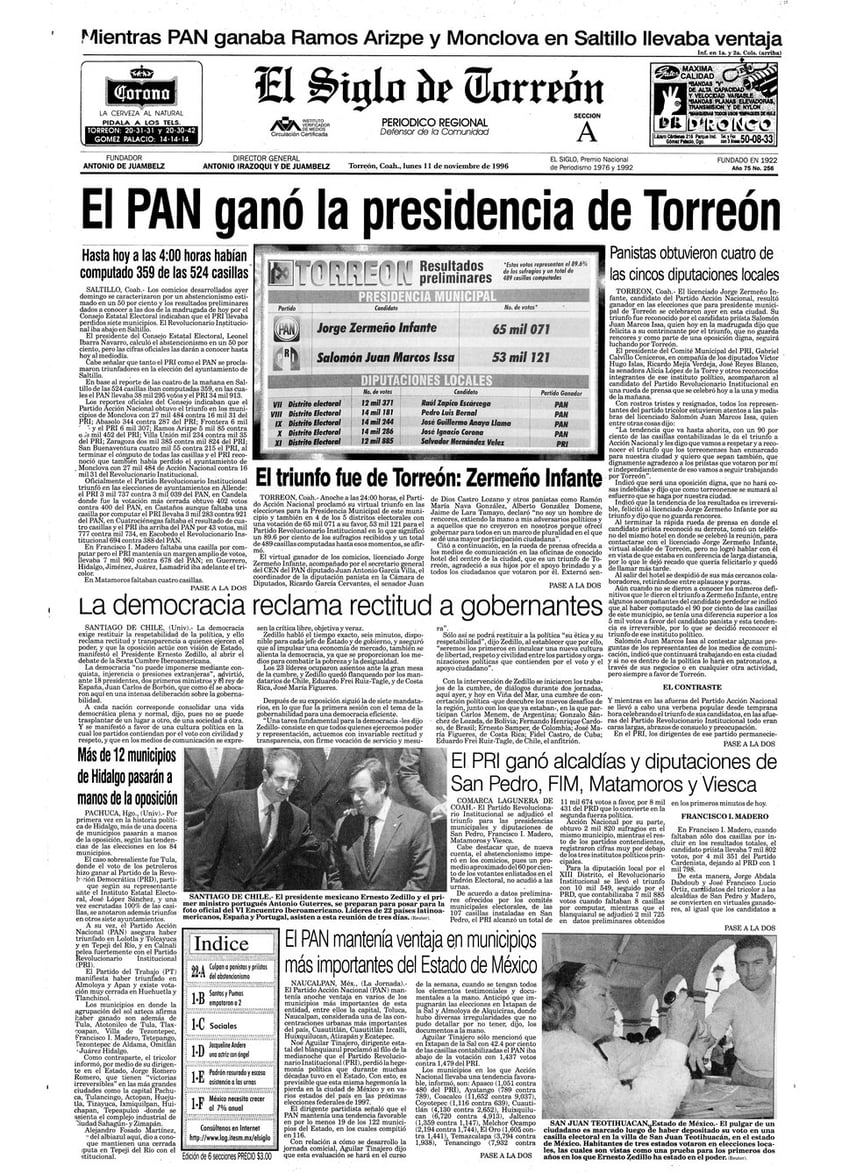 100 AÑOS EN PORTADA