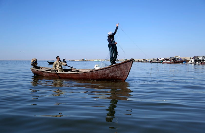 Segundo lago más grande de Irak se seca por crisis de agua