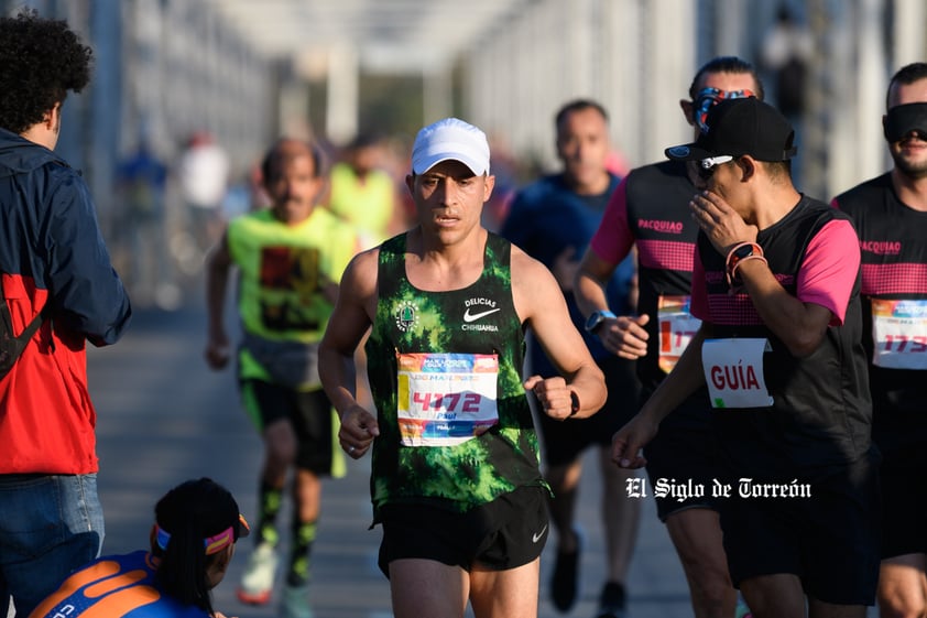 Fotografías del Maratón Lala edición 2022 en el puente plateado que une los estados de Coahuila y Durango