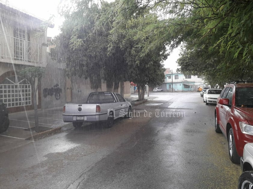 La lluvia no llegó a registrarse con intensidad y no se presentaron mayores encharcamientos