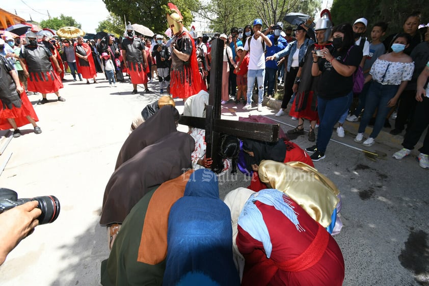 Viacrucis viviente en Lerdo celebra 35 años de tradición y mística