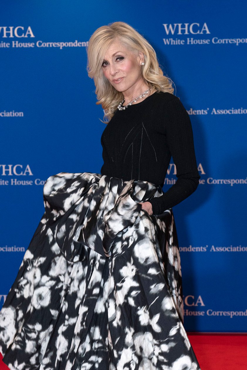 Actress Judith Light poses for photographers as she arrive to the annual White House Correspondents' Association Dinner in Washington, Saturday, April 30, 2022. (AP Photo/Jose Luis Magana)