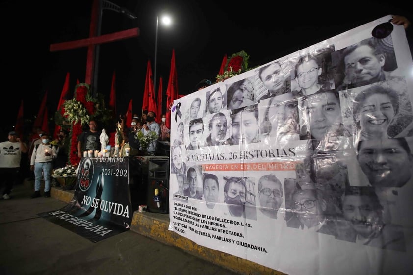 Ofician misa a un año de colapso de Línea 12 del Metro en Ciudad de México