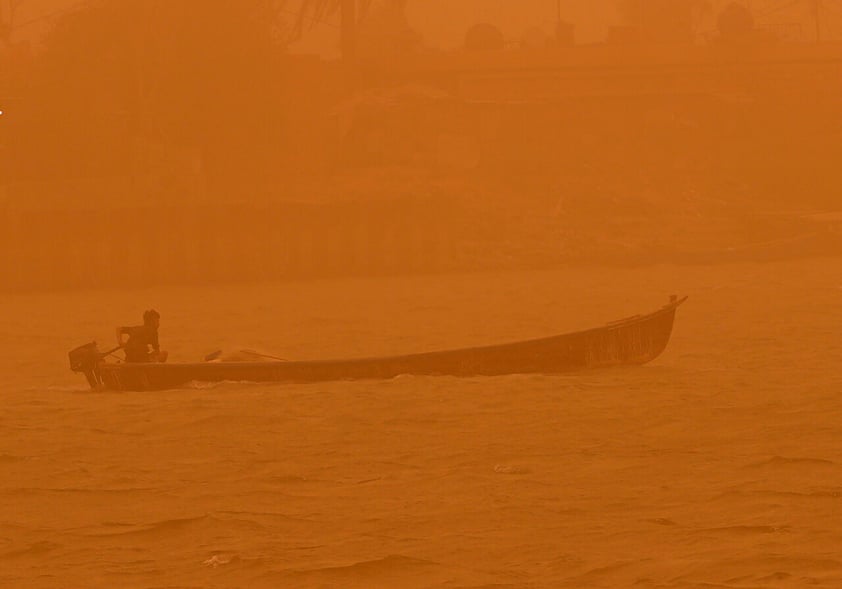 Tormenta de arena cubre varios países de Medio Oriente