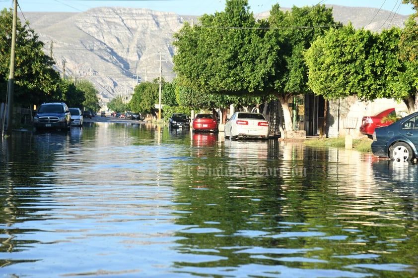 Lluvias dejan estragos en zona urbana de Torreón