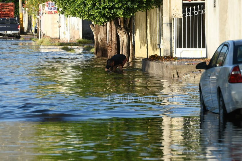 Lluvias dejan estragos en zona urbana de Torreón