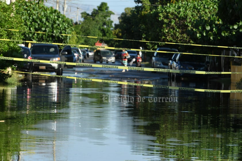 Lluvias dejan estragos en zona urbana de Torreón