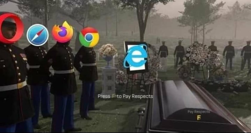 Despiden con memes a Internet Explorer