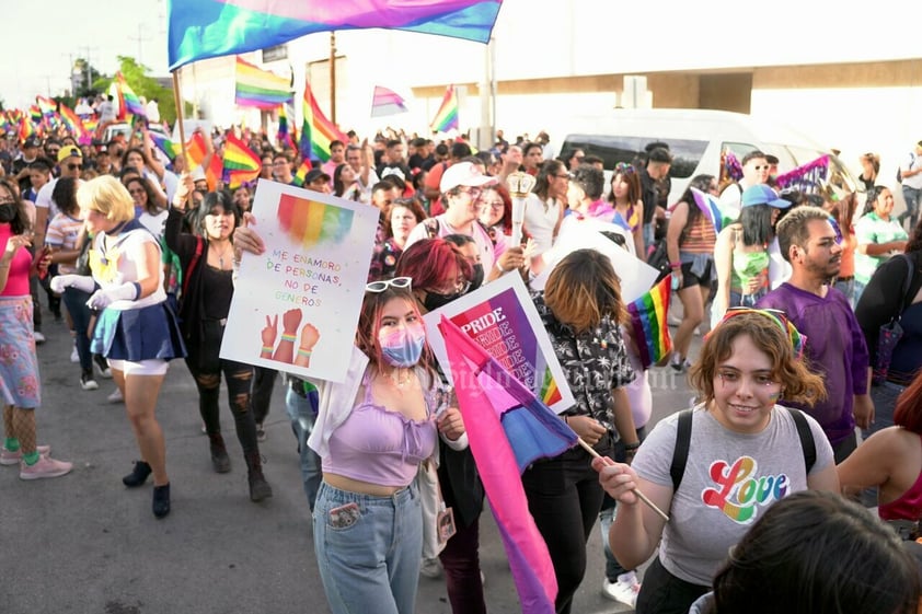 Marcha del orgullo LGBTIQA+ en Torreón