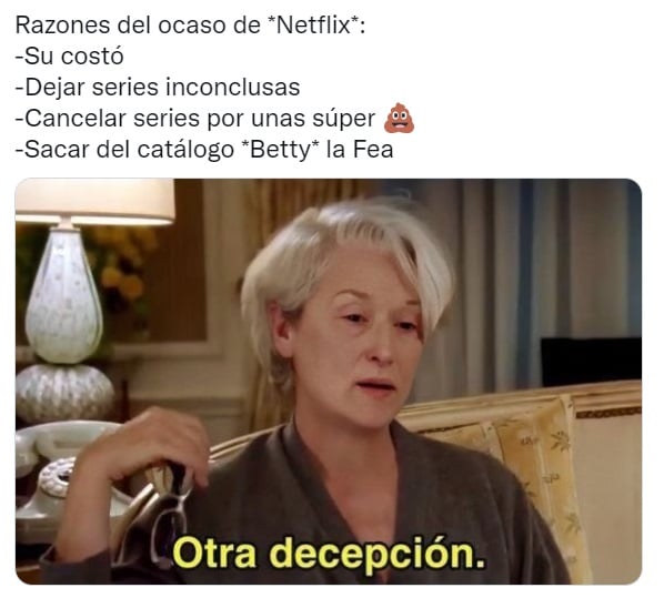 Yo soy Betty, la fea se va de Netflix y fans lo lamentan con memes