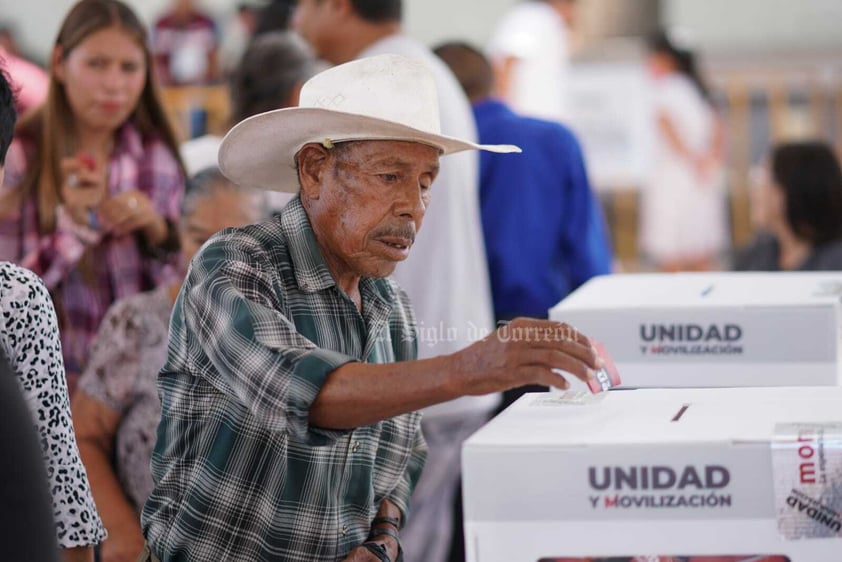 VOTACIÓN DE MORENA INTERNA EN BERMEJILLO DURANGO