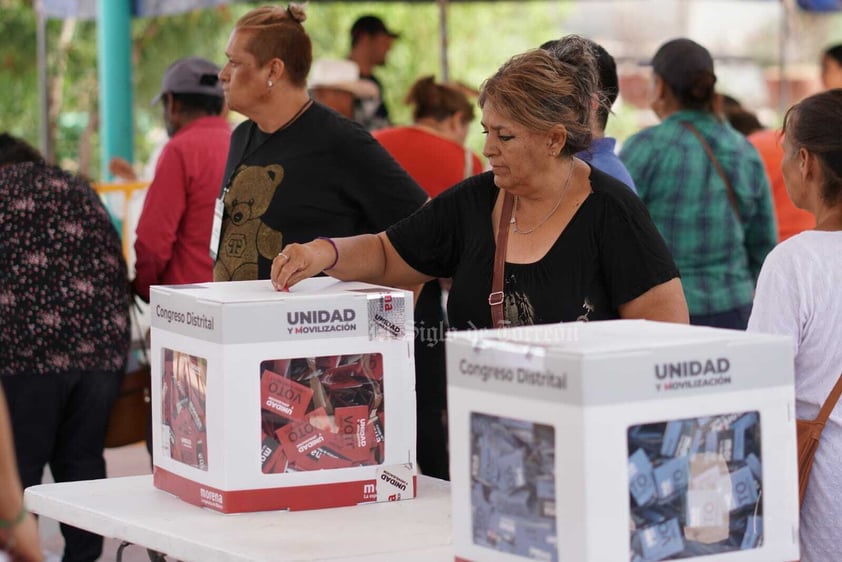 VOTACIÓN DE MORENA INTERNA EN BERMEJILLO DURANGO