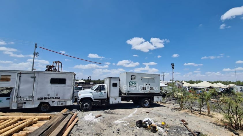 Sin obstáculos para maniobras, incrementan extracción de agua en mina inundada de Sabinas