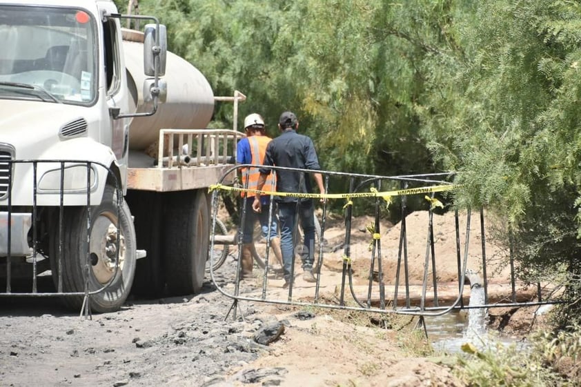 Sin obstáculos para maniobras, incrementan extracción de agua en mina inundada de Sabinas