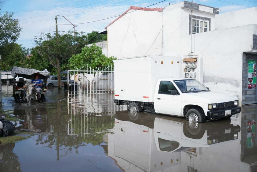 Lluvias vuelven a dejar afectaciones en Torreón