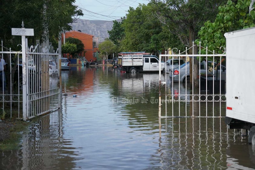 Lluvias vuelven a dejar afectaciones en Torreón