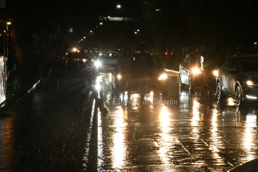 Lluvia en Torreón del sábado 27 de agosto de 2022