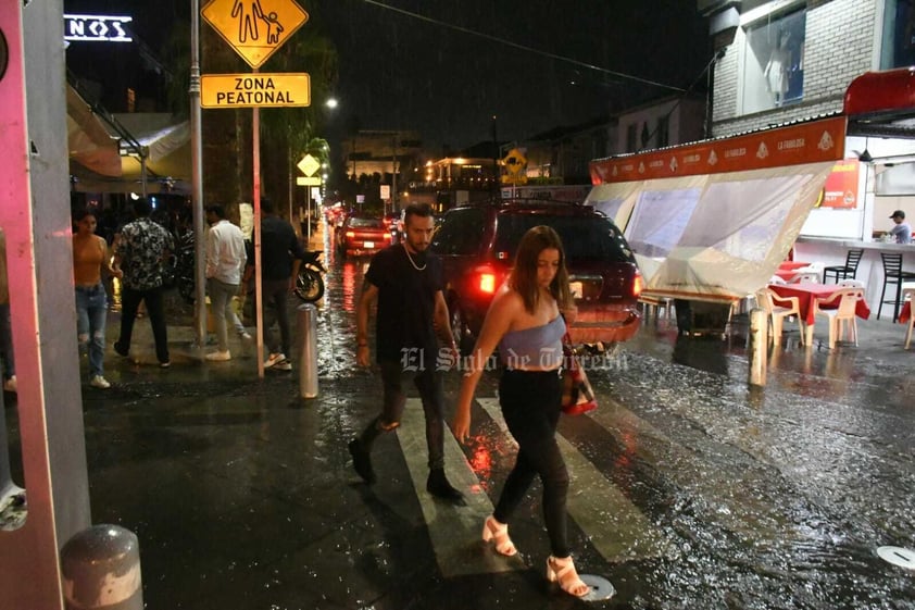 Lluvia en Torreón del sábado 27 de agosto de 2022