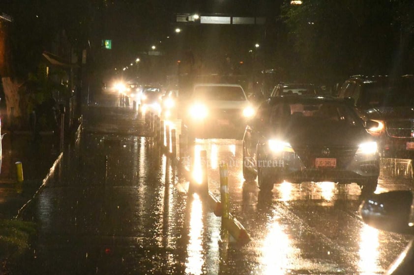 Lluvia en Torreón del sábado 27 de agosto de 2022