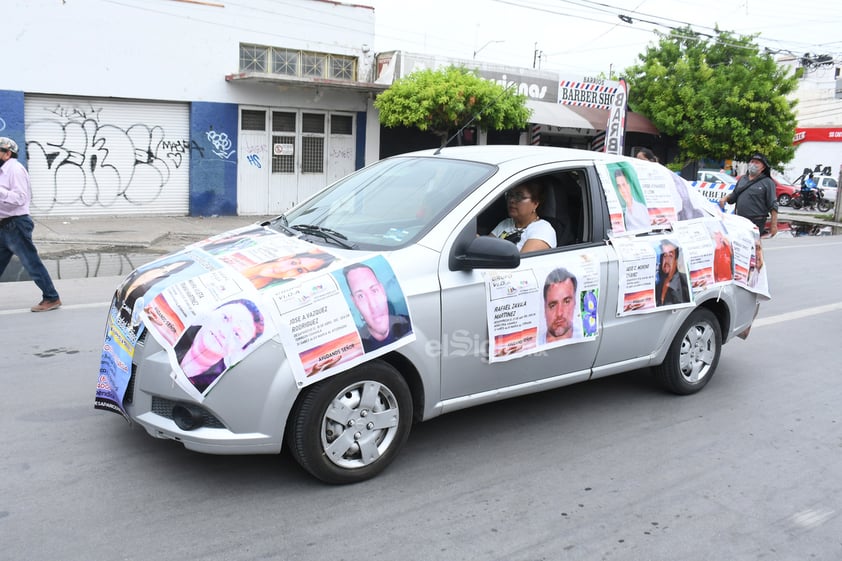 Conmemoran con marcha en Torreón el Día internacional de las víctimas de desaparición forzada