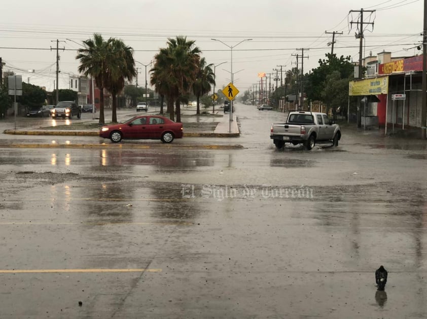 El clima sorprendió a los laguneros.