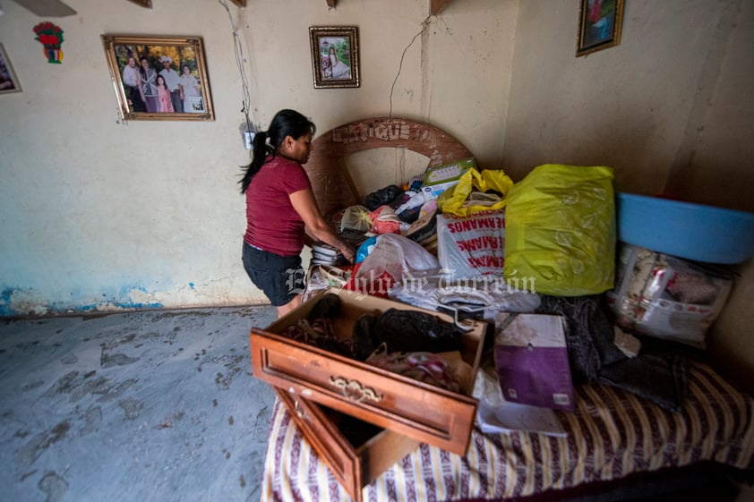 Relatan familias de ejido Santo Niño Aguanaval en Matamoros afectaciones tras intensa lluvia