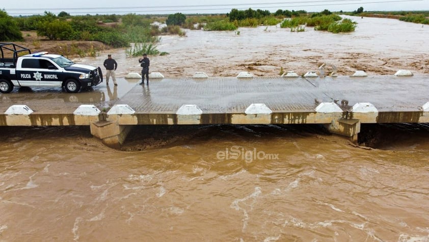 Atiende Gobierno de Coahuila crecida del río Aguanaval