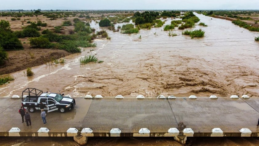 Atiende Gobierno de Coahuila crecida del río Aguanaval