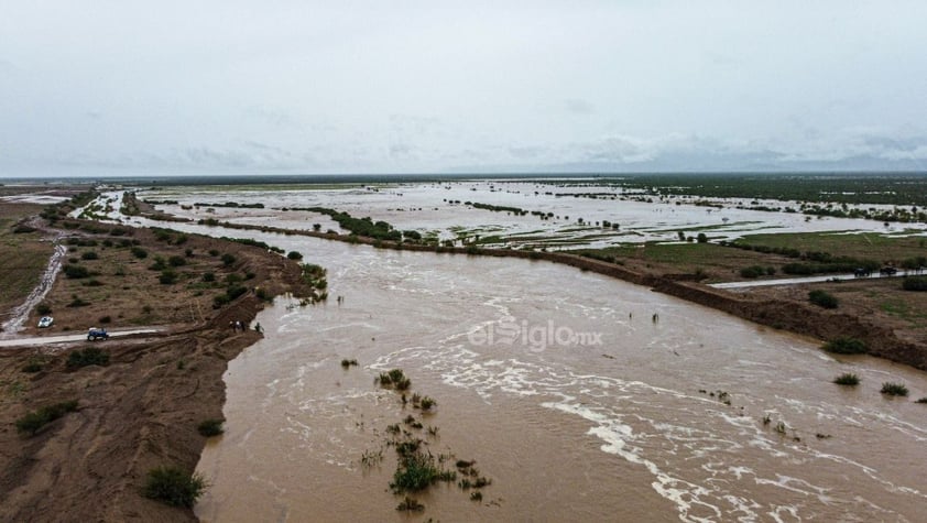 Atiende Gobierno de Coahuila crecida del río Aguanaval