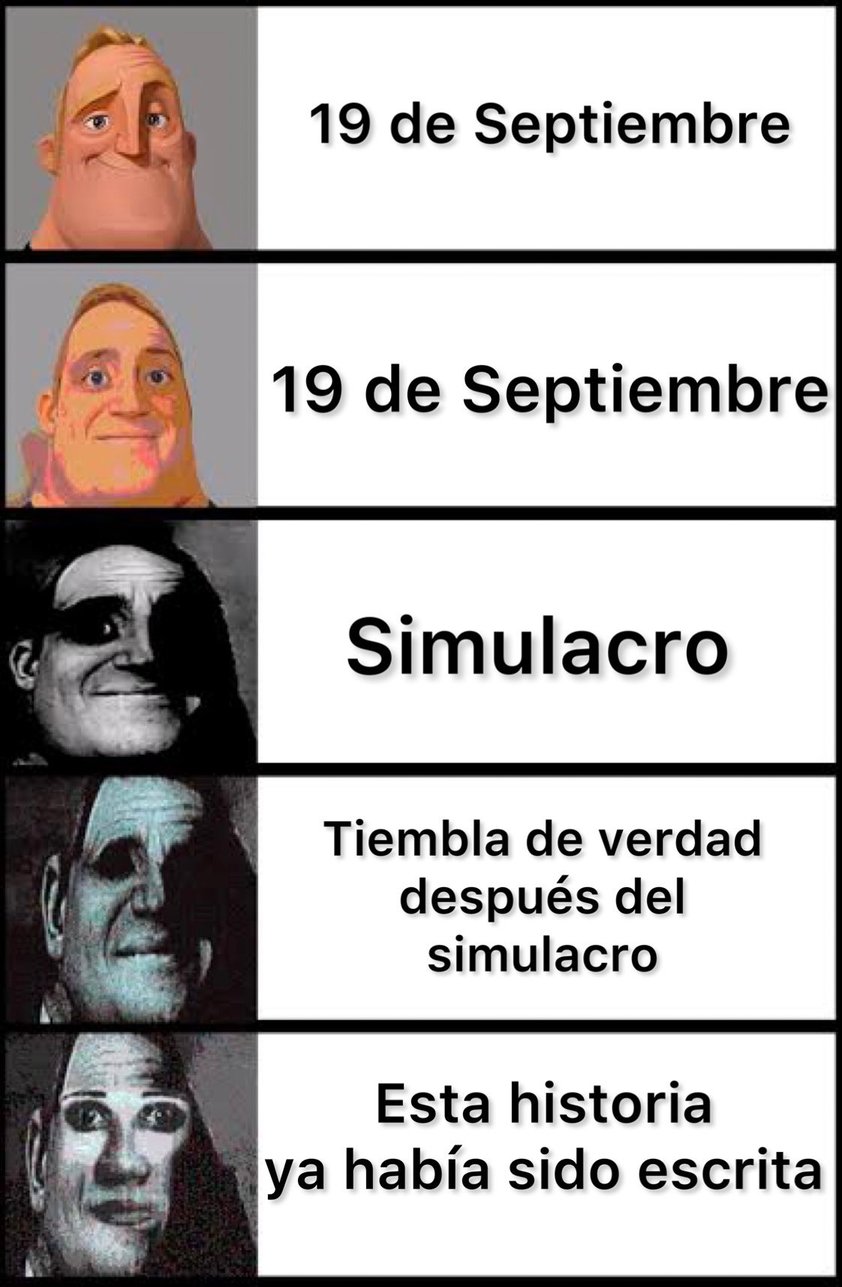 Comparten memes para el susto por temblor de 7.4