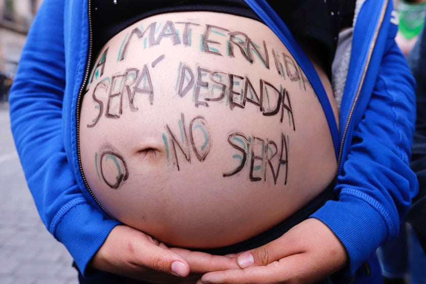 EUM20220928SOC22.JPG
CIUDAD DE MÉXICO. Protest/Protesta-Proaborto.- 28 de septiembre de 2022. Aspectos de la movilización de colectivos femeninos en la Ciudad de México por el Día de Acción Global por el Acceso al Aborto Legal y Seguro, también denominado 28S. Foto: Agencia EL UNIVERSAL/Berenice Fregoso/EELG