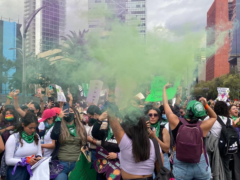 EUM20220928SOC17.JPG
CIUDAD DE MÉXICO. Protest/Protesta-Proaborto.- 28 de septiembre de 2022. Aspectos de la movilización de colectivos femeninos en la Ciudad de México por el Día de Acción Global por el Acceso al Aborto Legal y Seguro, también denominado 28S. Foto: Agencia EL UNIVERSAL/Valente Rosas/EELG