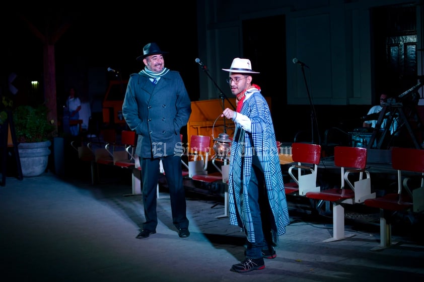 Viven encuentro teatral con las ánimas en el Museo del Ferrocarril de Torreón