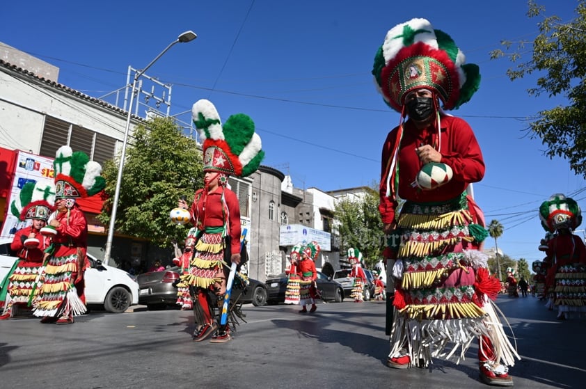 Con bendición de danzas, inician peregrinaciones a la Virgen de Guadalupe en Torreón