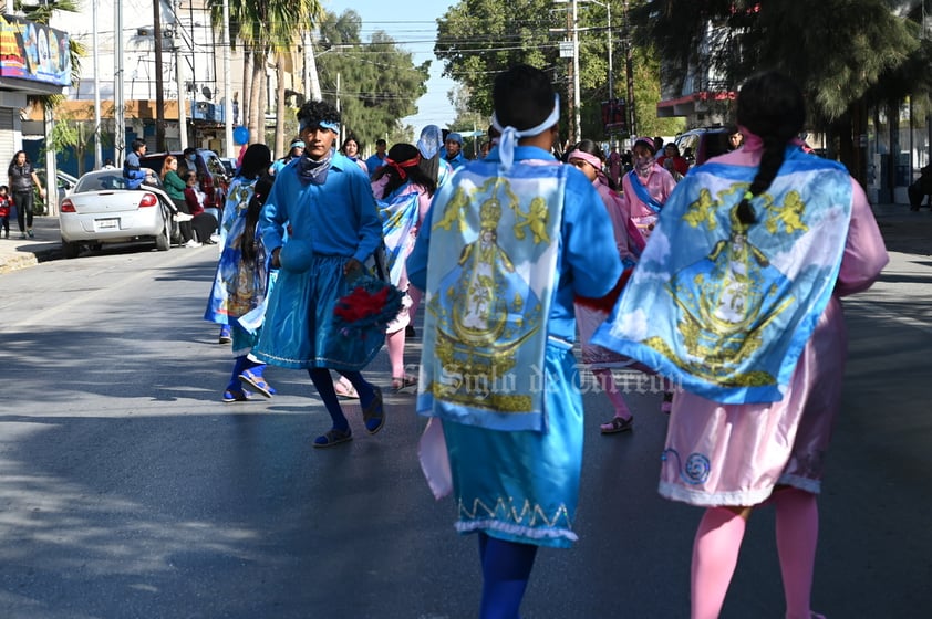 Con bendición de danzas, inician peregrinaciones a la Virgen de Guadalupe en Torreón