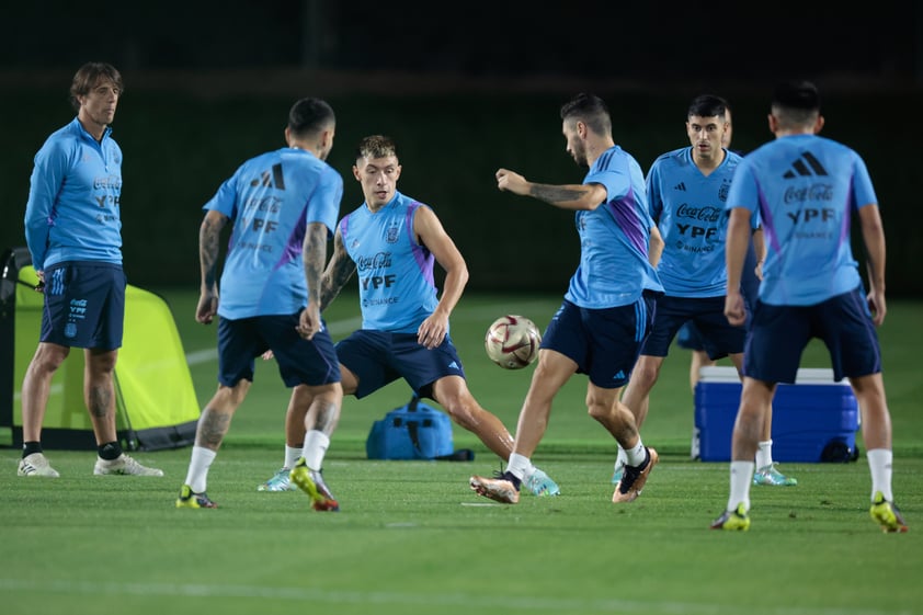 Argentina entrena previo a duelo con Francia en final de Qatar 2022