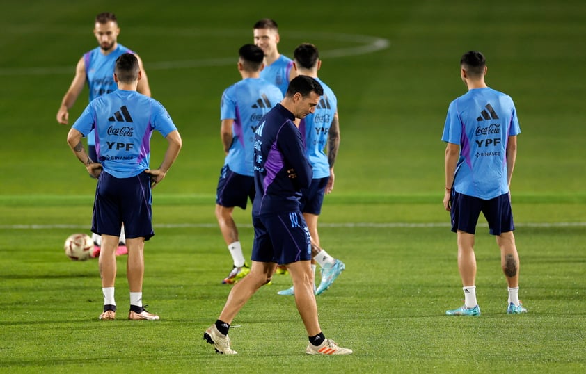 Argentina entrena previo a duelo con Francia en final de Qatar 2022