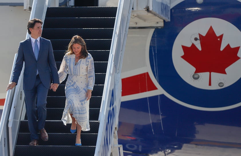 Justin Trudeau llega a México para reunirse con AMLO y Joe Biden