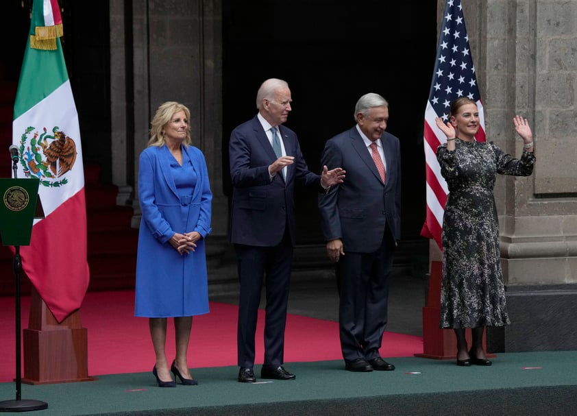 López Obrador recibe a Joe Biden en Palacio Nacional