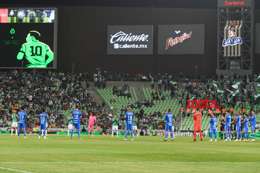 minuto de silencio en honor a Pelé, Santos Laguna vs Tigres UANL