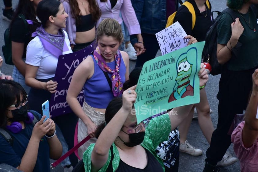 Marcha por el Día Internacional de la Mujer en Monclova