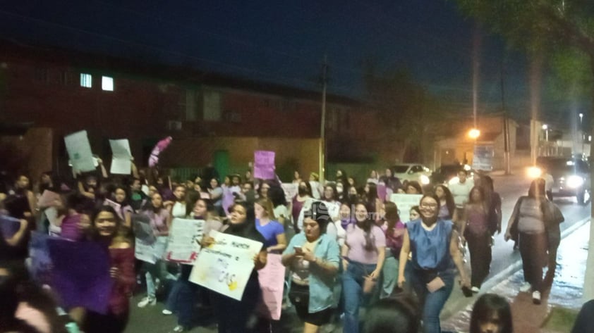 Marcha por el Día Internacional de la Mujer en Piedras Negras